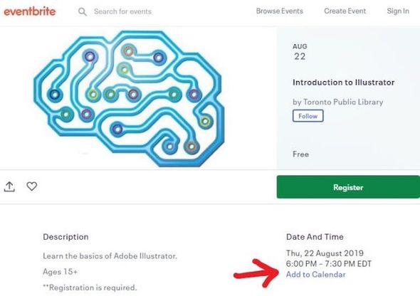Eventribe チケット画面（日程登録）